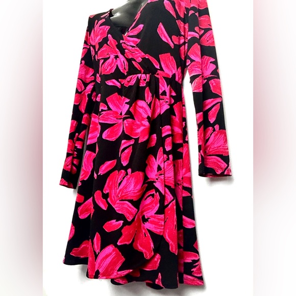 🔹2 for$12🔹 
NWOT Nine West Floral Long Sleeve Dress - Picture 7 of 9